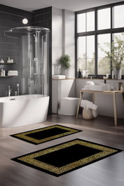 Mijölnir Juego de alfombrillas de baño CT-5007 de 2 piezas Multicolor